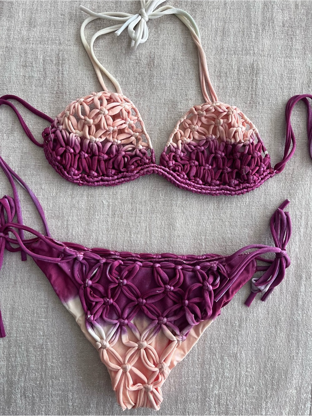 Macramé Ombre Bikini Set